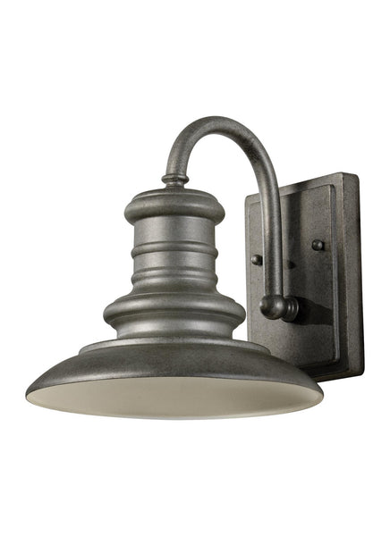 Redding Station One Light Outdoor Wall Lantern in Tarnished Silver Finish