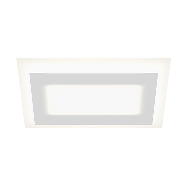 Offset LED Surface Mount in Textured White Finish
