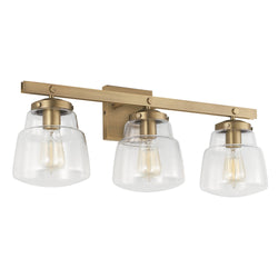 Capital Lighting - 142731AD-518 - Three Light Vanity - Dillon - Aged Brass