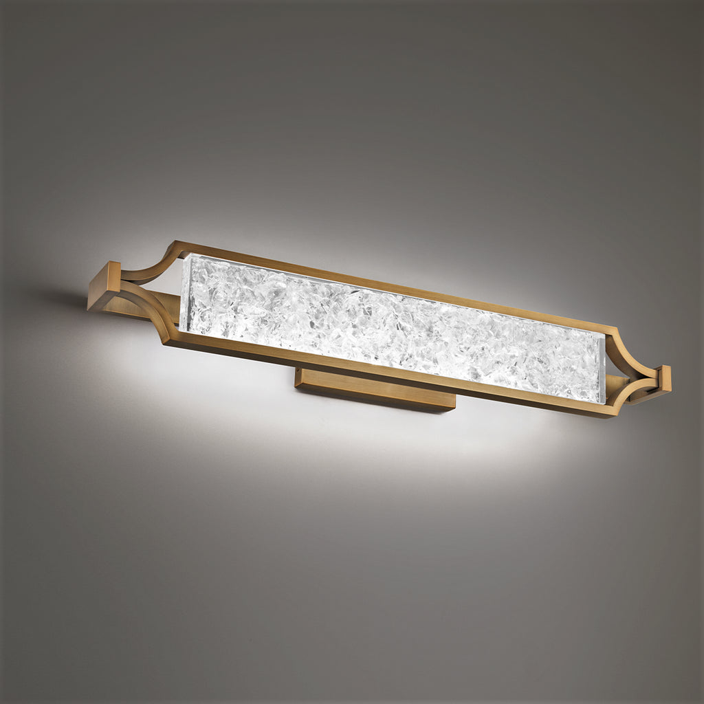 Modern Forms - WS-32128-AB - LED Vanity - Emblem - Aged Brass
