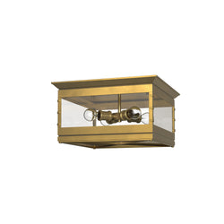 Alora - FM351004VB - Four Light Flush Mount - Douglas - Urban Bronze|Vintage Brass