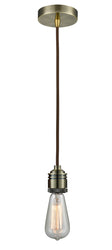 Innovations - 100AB-10BR-2AB - One Light Mini Pendant - Winchester - Antique Brass
