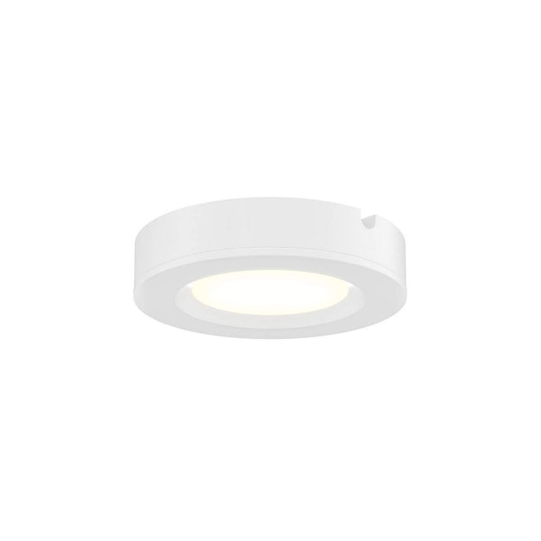 Puck Light in White Finish