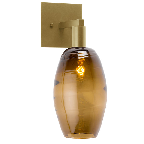 Ellisse One Light Wall Sconce in Gilded Brass Finish