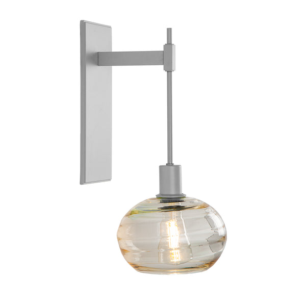 Coppa One Light Wall Sconce in Beige Silver Finish