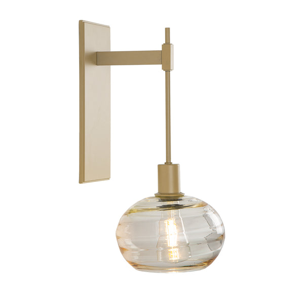 Coppa One Light Wall Sconce in Gilded Brass Finish