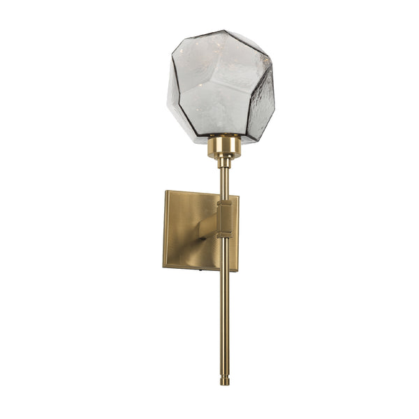 Gem LED Wall Sconce in Heritage Brass (Translucent) Finish