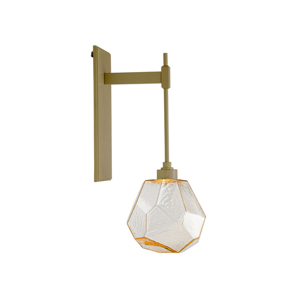 Gem LED Wall Sconce in Gilded Brass Finish