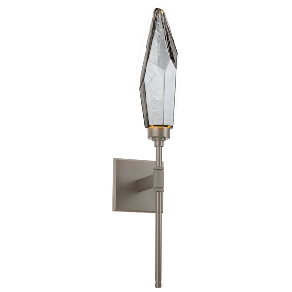 Rock Crystal LED Wall Sconce in Beige Silver Finish