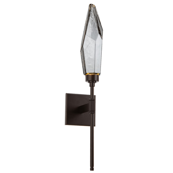 Rock Crystal LED Wall Sconce in Flat Bronze Finish
