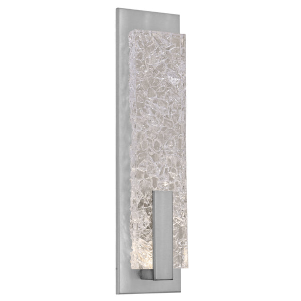 Glacier LED Wall Sconce in Beige Silver Finish