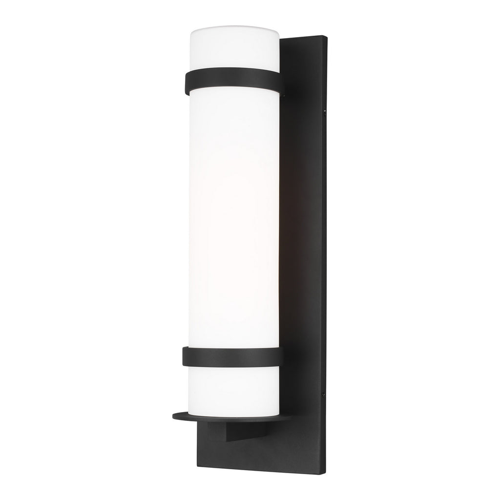 Generation Lighting. - 8718301-12 - One Light Outdoor Wall Lantern - Alban - Black