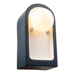 Justice Designs - CER-3010-MDMT - One Light Wall Sconce - Ambiance Collection - Midnight Sky with Matte White internal finish