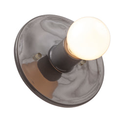 Justice Designs - CER-6270-GRY - One Light Wall Sconce - Ambiance Collection - Gloss Grey