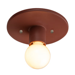 Justice Designs - CER-6275-CLAY - One Light Flush-Mount - Radiance Collection - Canyon Clay