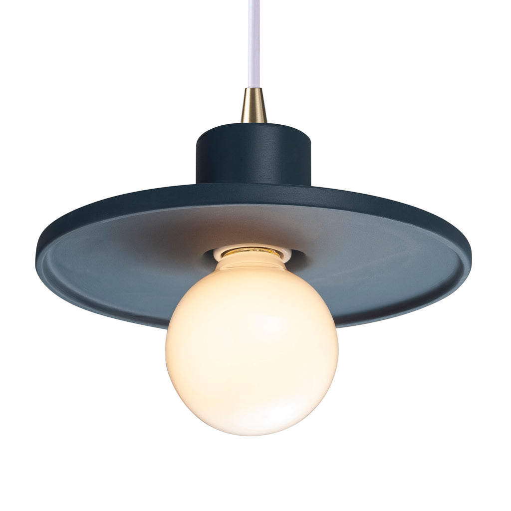 Justice Designs - CER-6325-MID-ABRS-WTCD - One Light Pendant - Radiance Collection - Midnight Sky