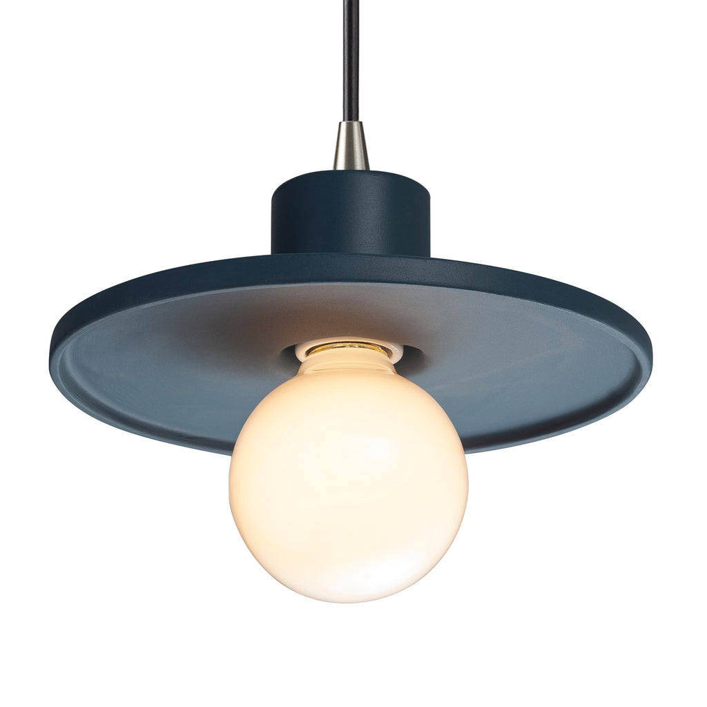 Justice Designs - CER-6325-MID-NCKL-BKCD - One Light Pendant - Radiance Collection - Midnight Sky