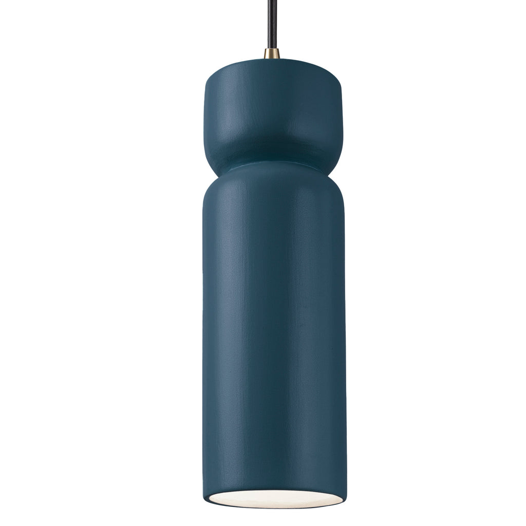 Justice Designs - CER-6510-MID-ABRS-BKCD - One Light Pendant - Radiance Collection - Midnight Sky