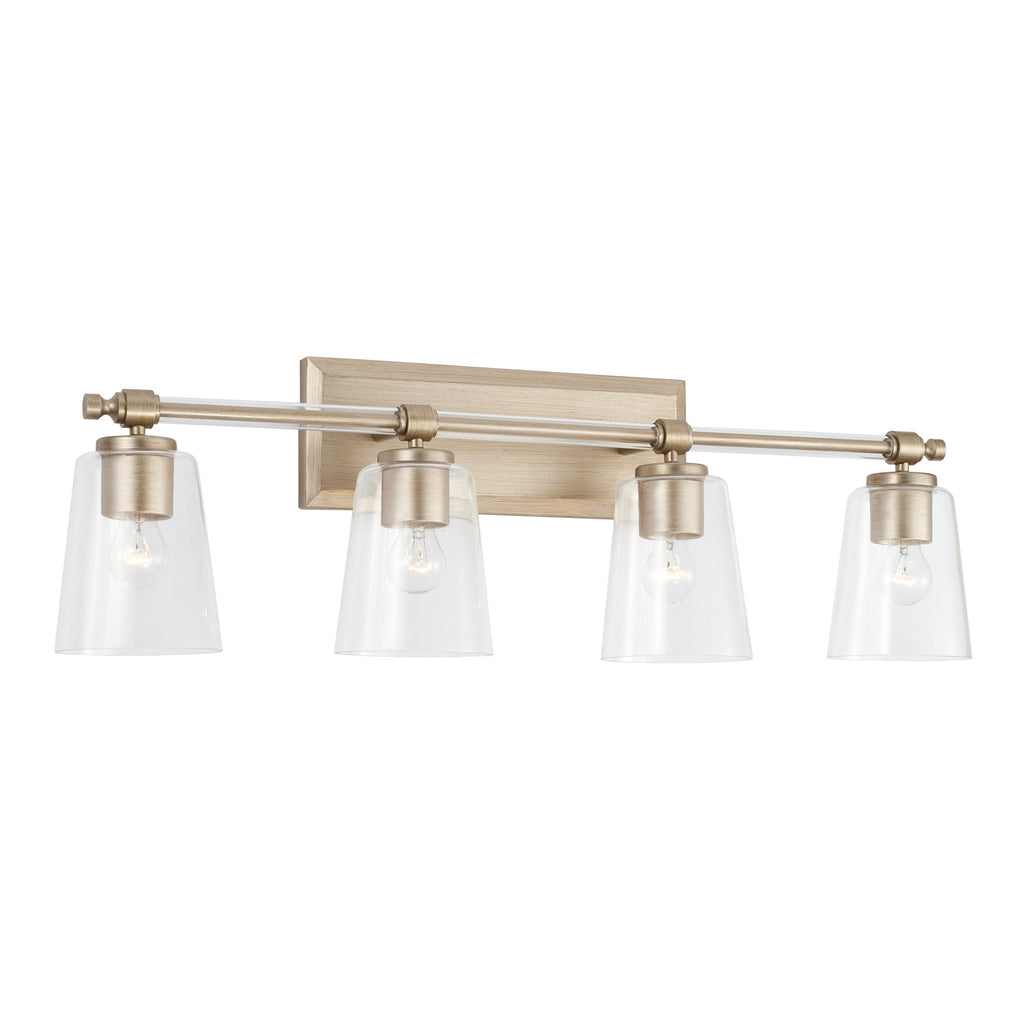 Capital Lighting - 144841BS-523 - Four Light Vanity - Breigh - Brushed Champagne