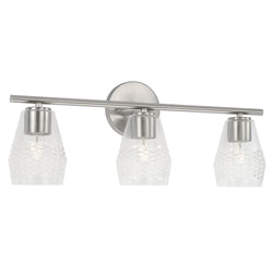 Capital Lighting - 145031BN-524 - Three Light Vanity - Dena - Brushed Nickel