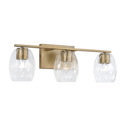 Capital Lighting - 145331AD-525 - Three Light Vanity - Lucas - Aged Brass