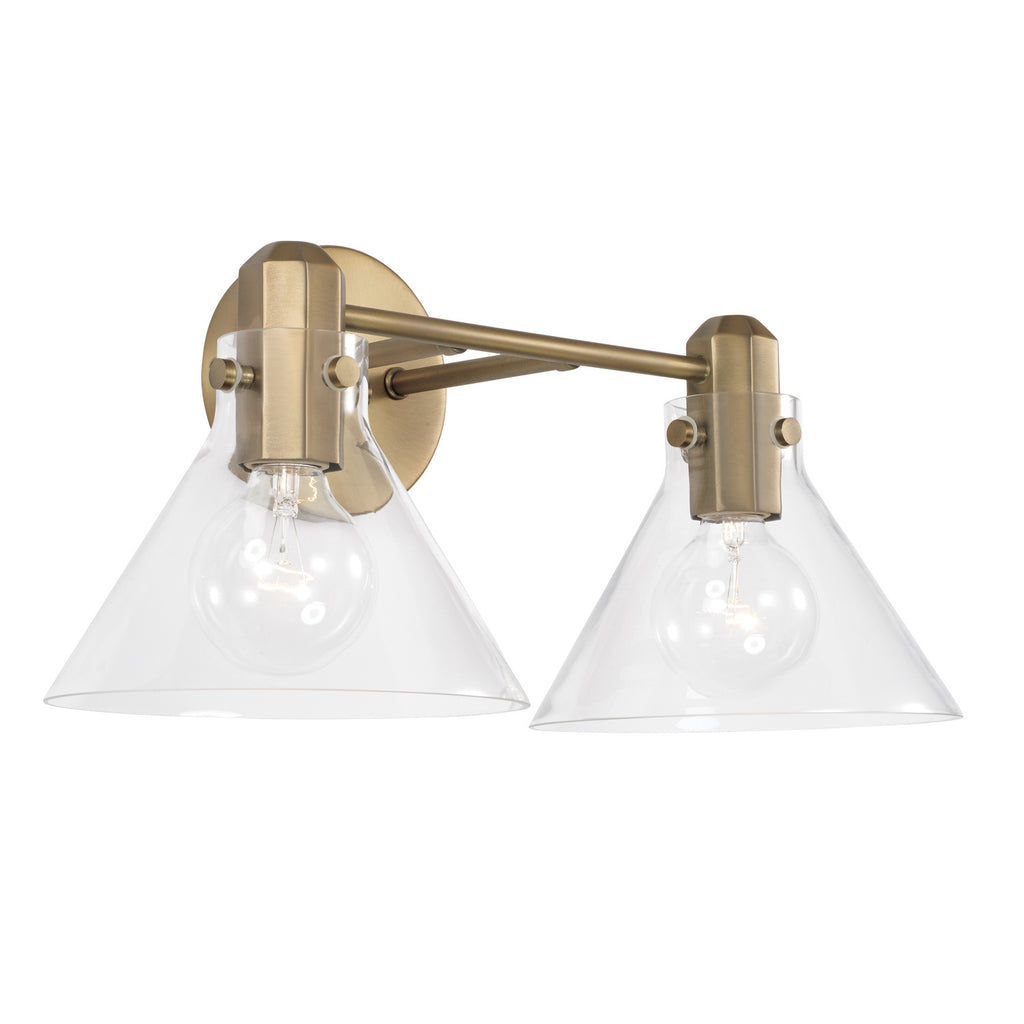 Capital Lighting - 145821AD-528 - Two Light Vanity - Greer - Aged Brass