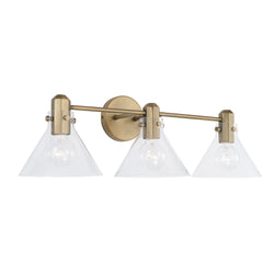 Capital Lighting - 145831AD-528 - Three Light Vanity - Greer - Aged Brass