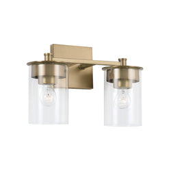 Capital Lighting - 146821AD-532 - Two Light Vanity - Mason - Aged Brass