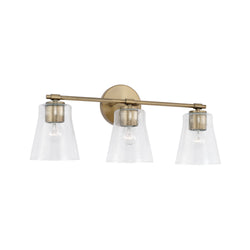 Capital Lighting - 146931AD-533 - Three Light Vanity - Baker - Aged Brass