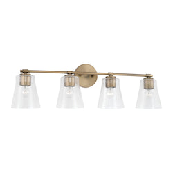 Capital Lighting - 146941AD-533 - Four Light Vanity - Baker - Aged Brass
