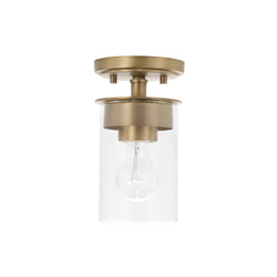 Capital Lighting - 246811AD-532 - One Light Semi-Flush Mount - Mason - Aged Brass