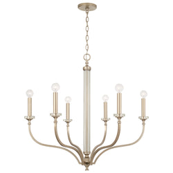 Capital Lighting - 444861BS - Six Light Chandelier - Breigh - Brushed Champagne
