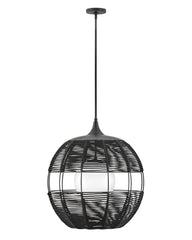 Hinkley - 19675BK - LED Hanging Lantern - Maddox - Black