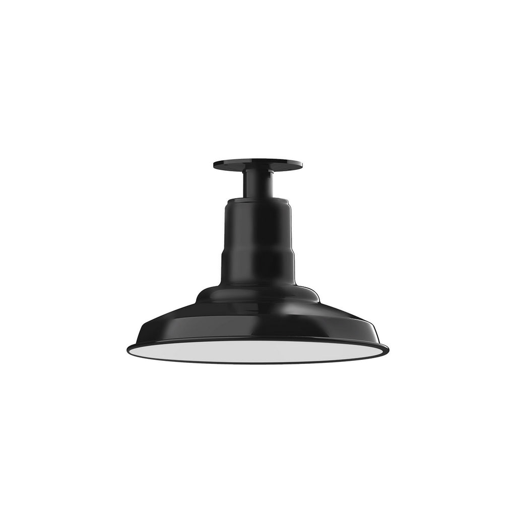 Montclair Light Works - FMB182-41 - One Light Flush Mount - Warehouse - Black
