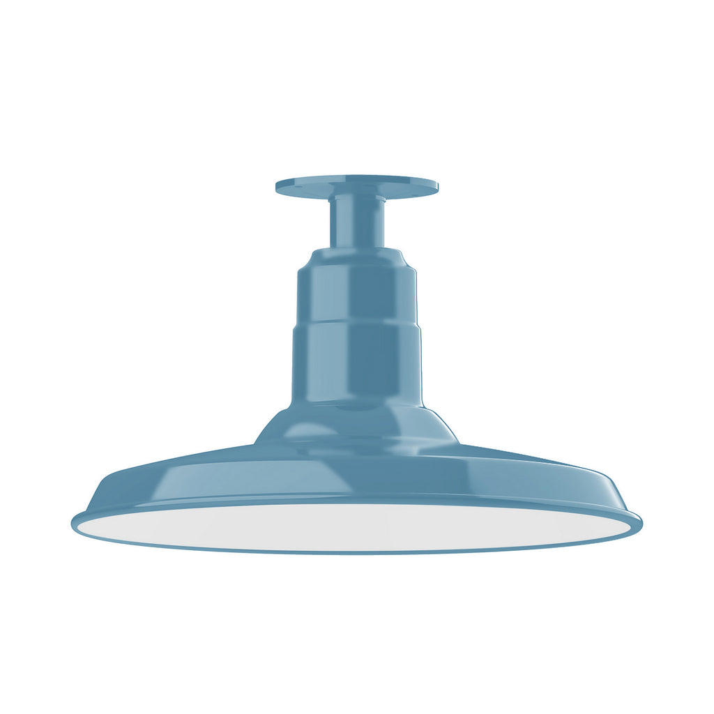 Montclair Light Works - FMB183-54 - One Light Flush Mount - Warehouse - Light Blue
