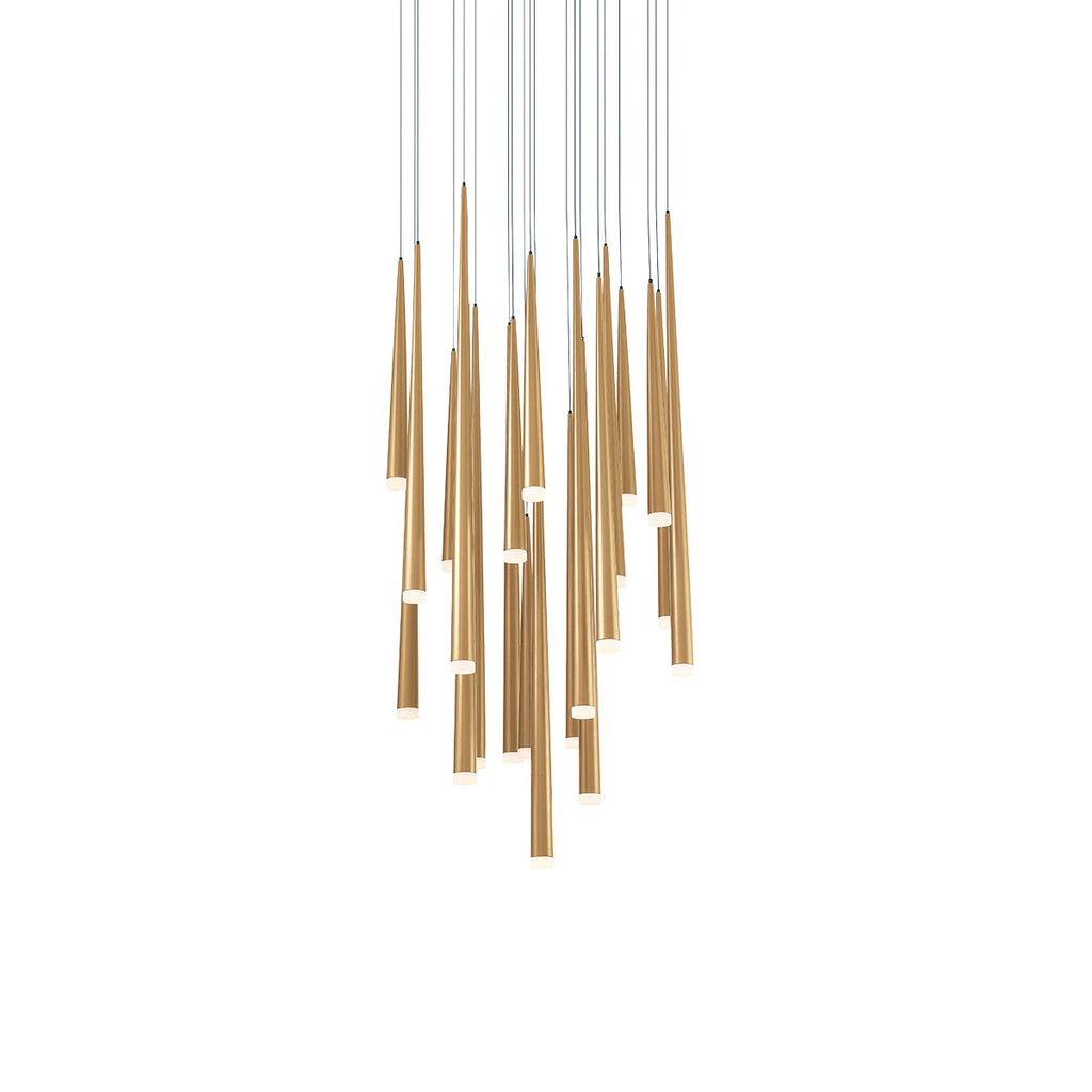 Modern Forms - PD-41821R-AB - LED Pendant - Cascade - Aged Brass