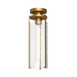 Alora - FM536005AGWC - One Light Flush Mount - Belmont - Aged Gold/Clear Water Glass|Clear Water Glass/Matte Black