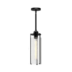 Alora - PD536107MBWC - Three Light Pendant - Belmont - Aged Gold/Clear Water Glass|Clear Water Glass/Matte Black