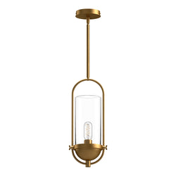 Alora - PD539018AGCL - One Light Pendant - Cyrus - Aged Gold/Clear Glass|Clear Glass/Matte Black
