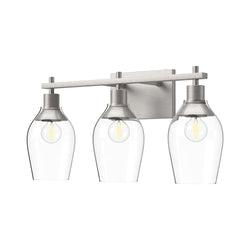 Alora - VL538322BNCL - Three Light Bathroom Fixtures - Kingsley - Aged Gold/Clear Glass|Brushed Nickel/Clear Glass|Clear Glass/Matte Black