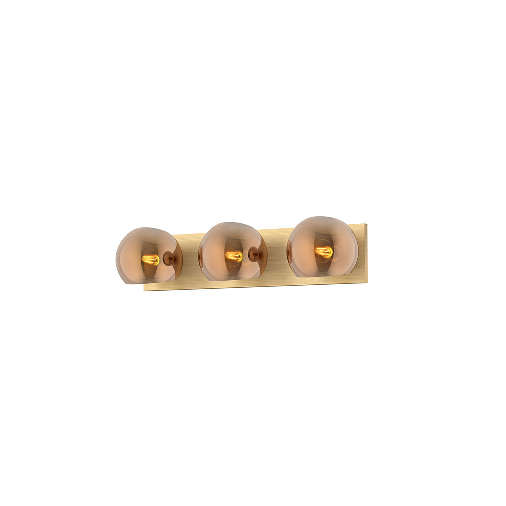 Alora - VL548322BGCP - Three Light Bathroom Fixtures - Willow - Brushed Gold