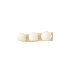 Alora - VL548322BGOP - Three Light Bathroom Fixtures - Willow - Brushed Gold