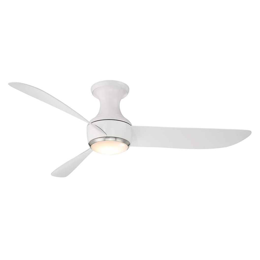 Modern Forms Fans - FH-W2203-52L35BNMW - 52``Ceiling Fan - Corona - Brushed Nickel/Matte White