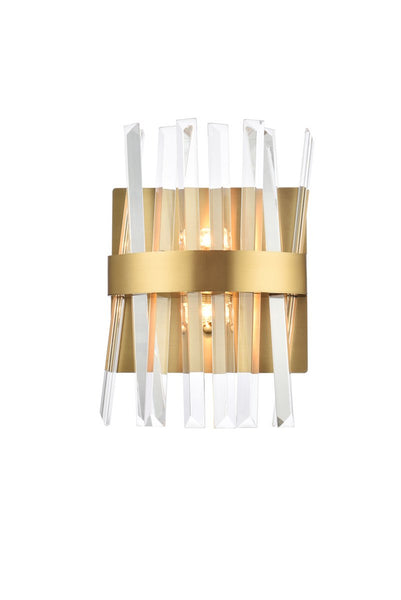 Serephina Two Light Bath Sconce in Satin Gold Finish