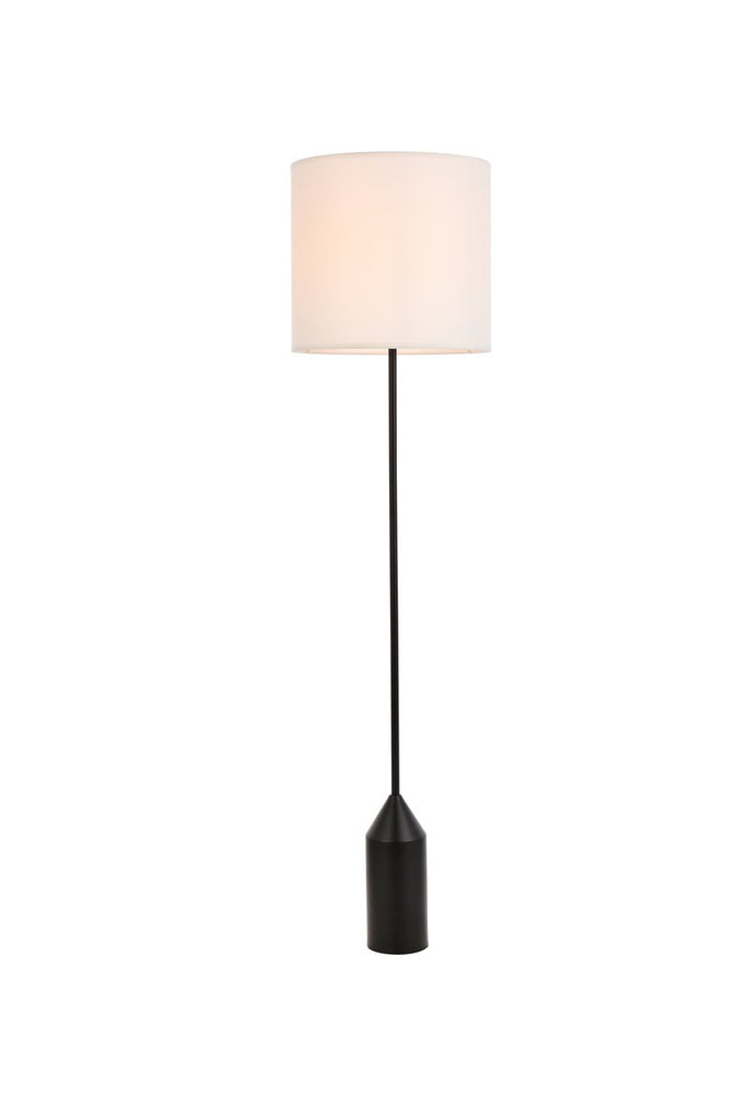 Elegant Lighting - LD2453FLBK - One Light Floor Lamp - Ines - Black And White