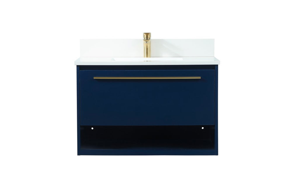 Elegant Lighting - VF43530MBL-BS - Vanity Sink Set - Roman - Blue