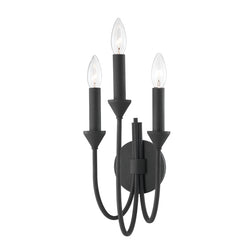 Troy Lighting - B1003-FOR - Three Light Wall Sconce - Cate - Forged Iron
