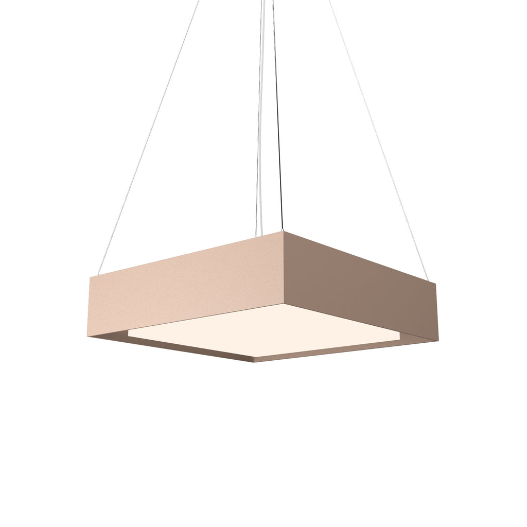Accord Lighting - 274.33 - Three Light Pendant - Squares - Bronze