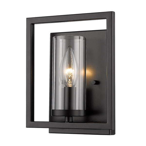 Marco BLK One Light Wall Sconce in Matte Black Finish