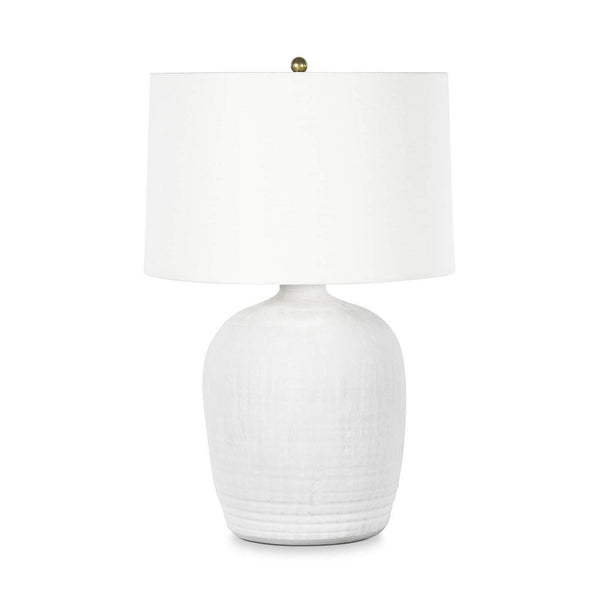Phoenix One Light Table Lamp in White Finish